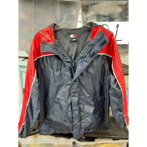 Vintage TOMMY HILFIGER Athletics Flag Spell Out Jacket/Windbreaker. Medium M - Picture 3 of 10